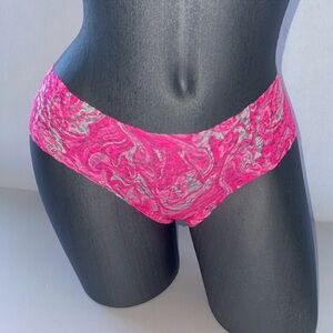 VICTORIAS SECRET PINK NO-SHOW SOFT LACE CHEEKSTER UNDERWEAR PANTY. NWT